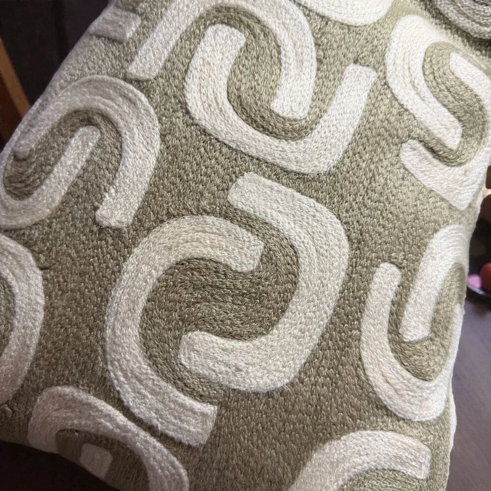 West Elm Pillow Set Down Filled Neutral Textured Organic Modern Quiet Luxury